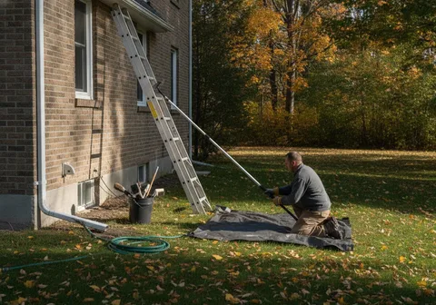 Eavestrough Cleaning in Cambridge